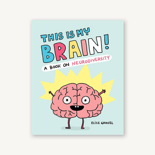 This Is My Brain book cover featuring a cartoon brain illustration.