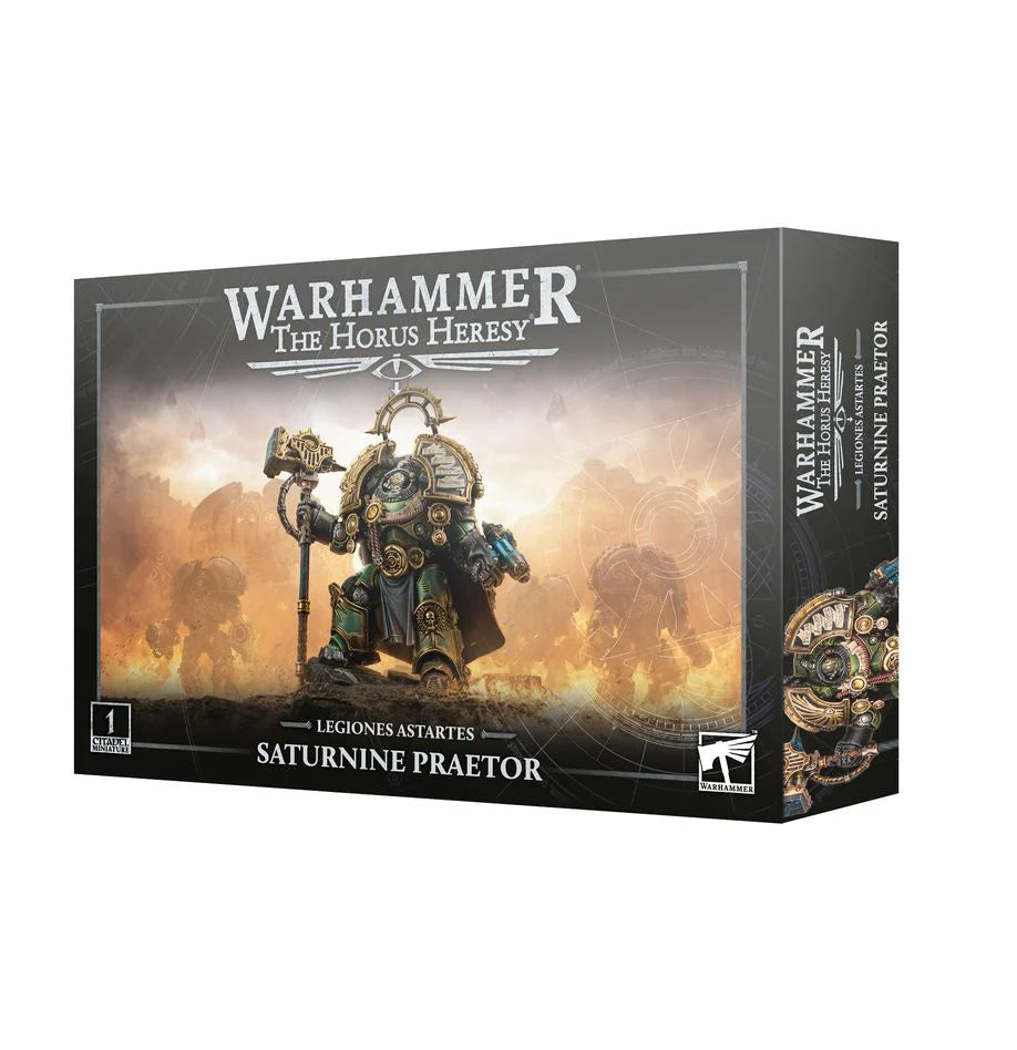 Legiones Astartes Saturnine Praetor miniature in Saturnine Terminator Armour.