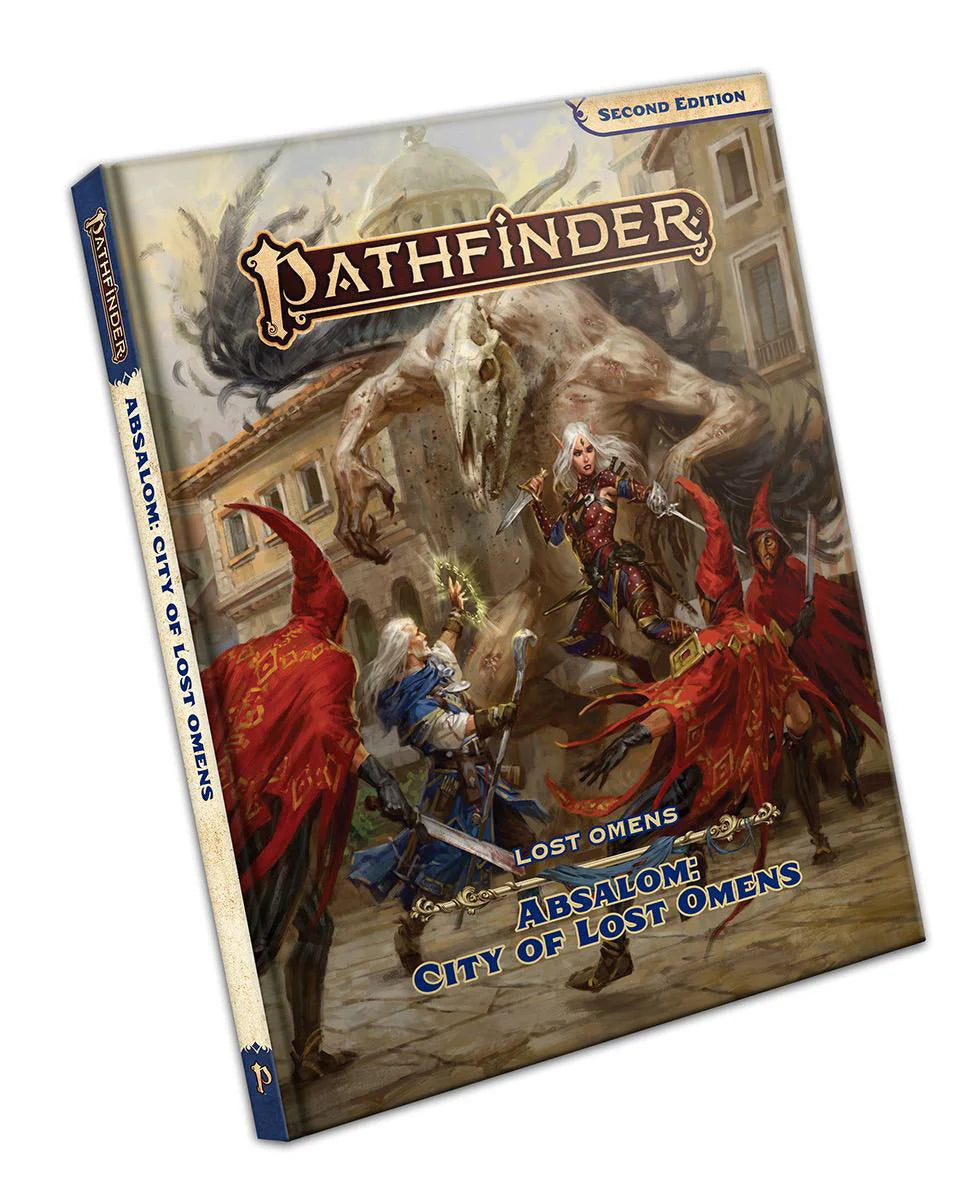 Pathfinder 2E Lost Omens: Absalom, City of Lost Omens cover, Inner Sea region setting.