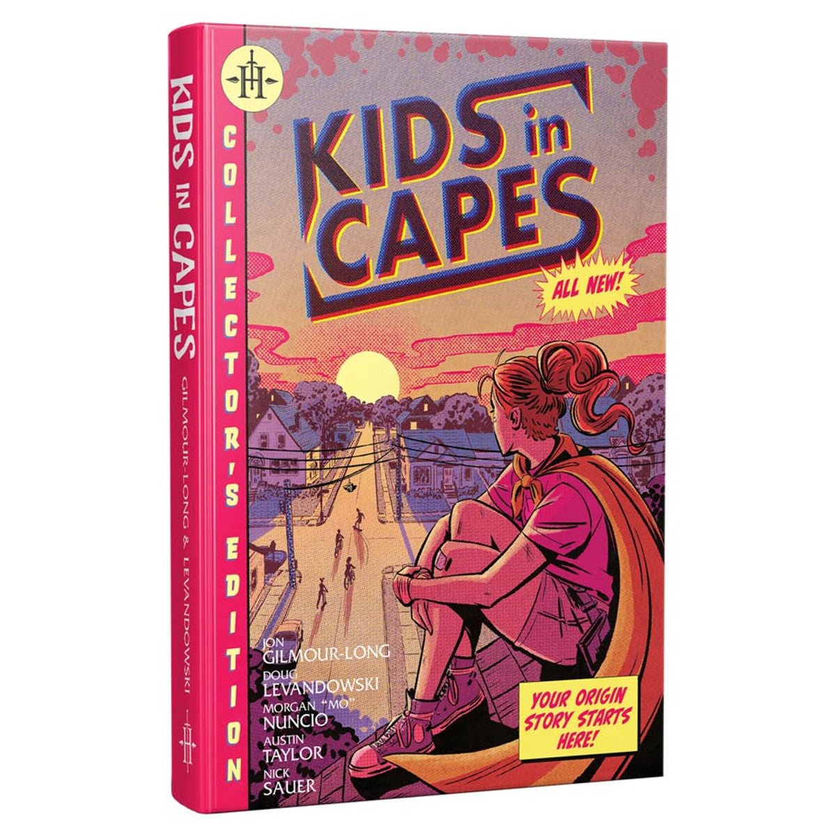 Kids in Capes: Deluxe Hardcover Edition, a Kids on Bikes superhero RPG.