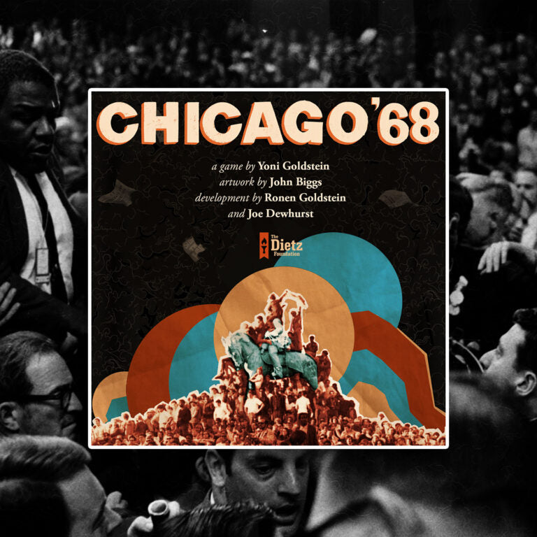 Chicago 68 board game box with title and crowd photo on cover.