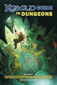 Kobold Guild to Dungeons product featuring a fantasy adventurer above a glowing dungeon maze.