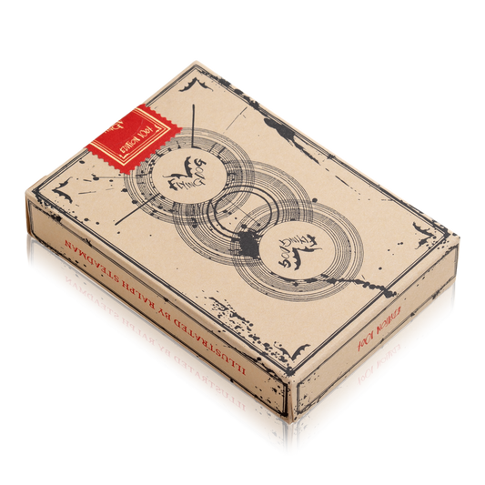 Flying Dog Edition 1 playing cards in a beige box with Ralph Steadman illustrations and a limited edition seal.