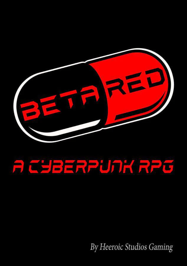 Beta Red: A Cyberpunk RPG red and black capsule by Heeroc Studios.