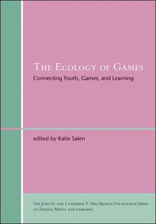 The Ecology of Games book cover with pink and green design.