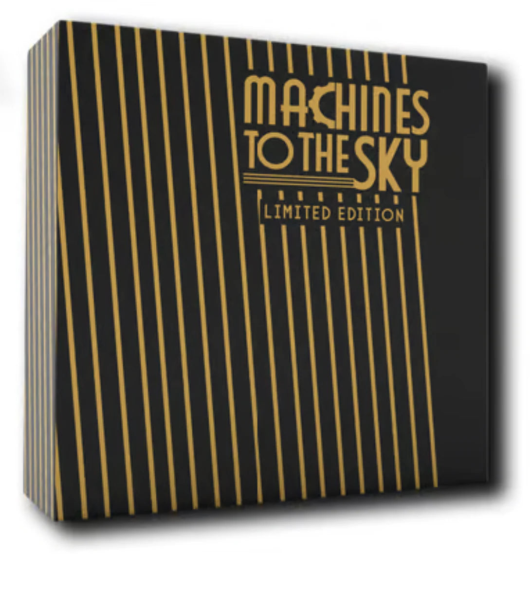 Orbital Blues: Everjoy Limited Edition box with gold diagonal lines on a black background.