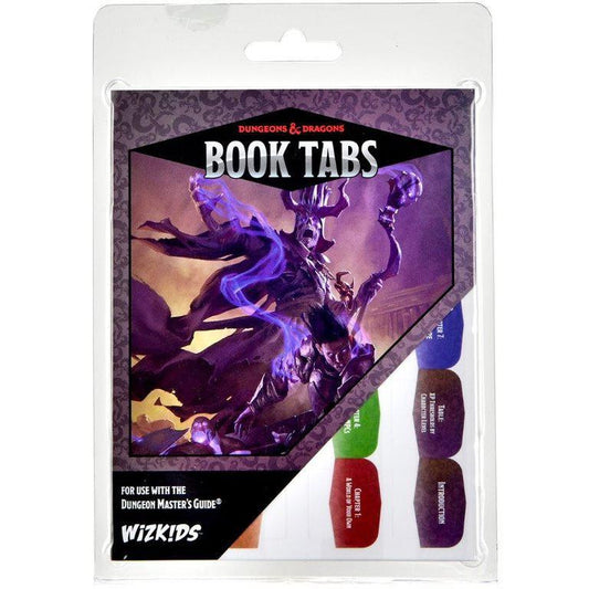 Dungeon and Dragons Book Tabs Dungeon Masters Guide edition, set of purple fantasy-themed tabs for marking pages.