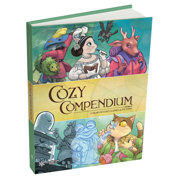 Cozy Compendium I, a collection with illustrated animals and fantasy characters for cozy game and RPG adventure fans.
