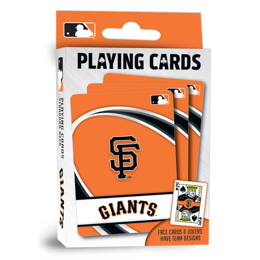 San Francisco Giants playing cards featuring team logo and orange colors, officially licensed MLB deck.