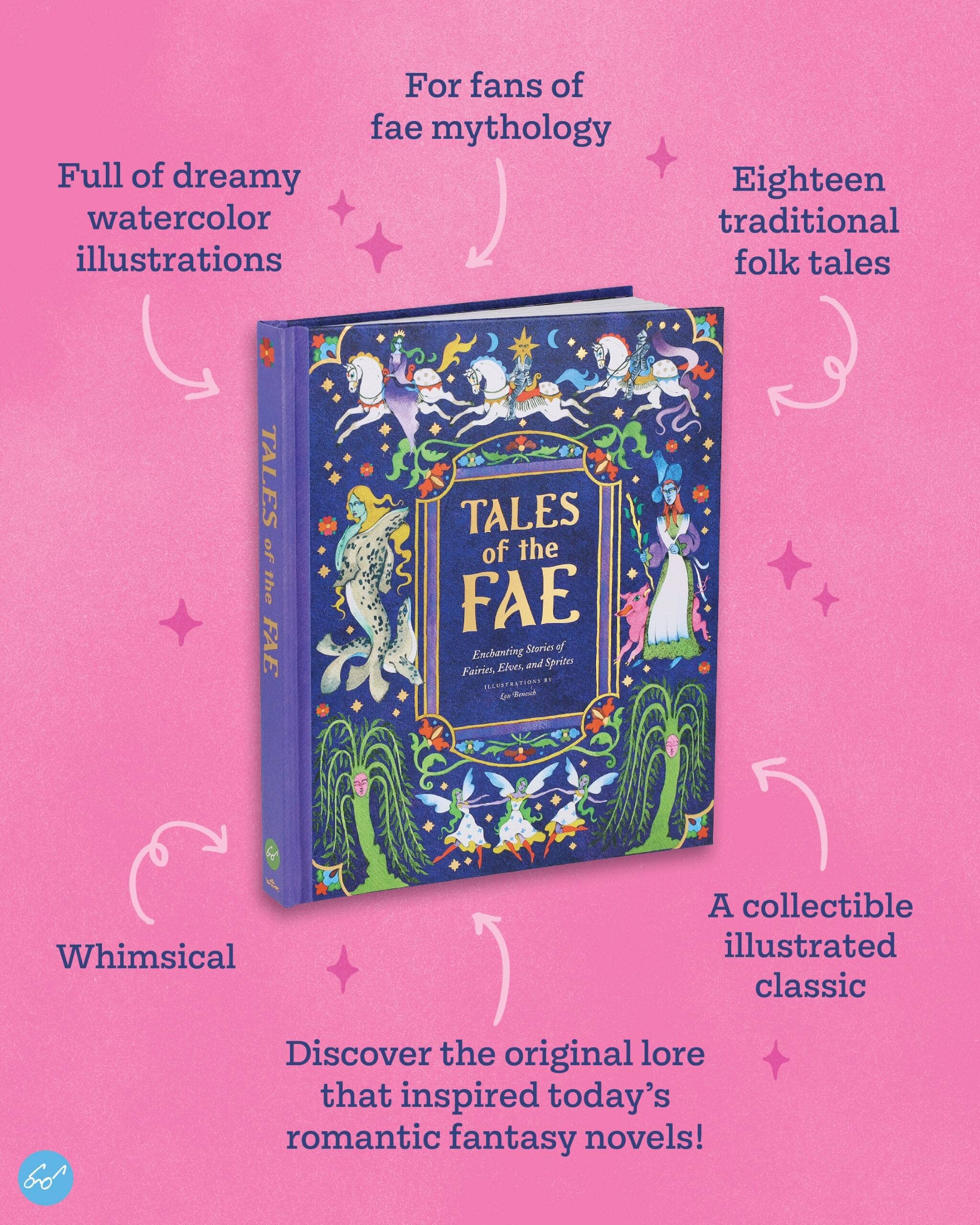 Tales of the Fae illustrated book featuring fairy tales and whimsical artwork.