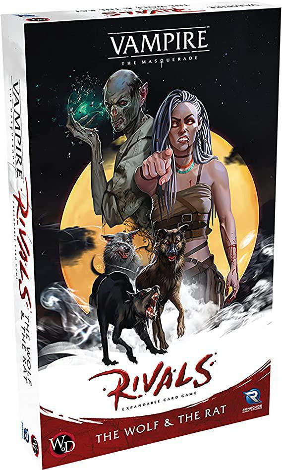 Vampire The Masquerade Rivals ECG: The Wolf & Rat Expansion box art.