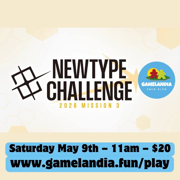 Gundam Newtype Challenge 2026 Mission 3 event info at Gamelandia, May 9. gamelandia.fun/play.