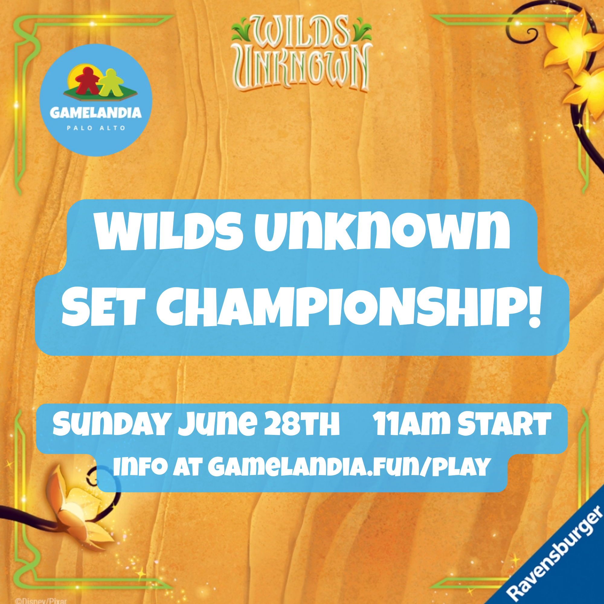 Lorcana Wilds Unknown Set Championship, June 28, 11am at Gamelandia.
