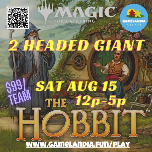 MTG THE HOBBIT 2HG Sealed event, Sat Aug 15, 12–5pm, at Gamelandia Palo Alto.