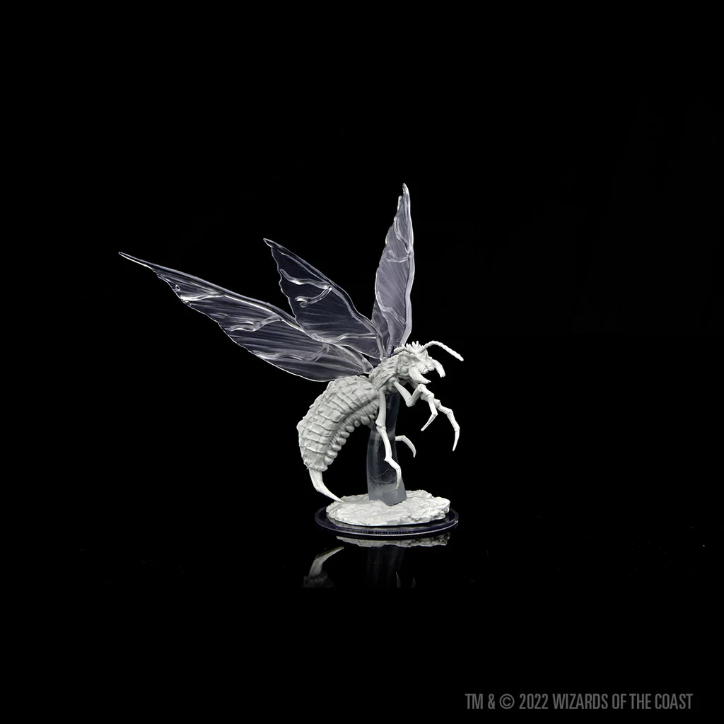 D&D Nolzurs Marvelous Miniatures Hellwasp Paint Kit with painted figure and translucent wings.
