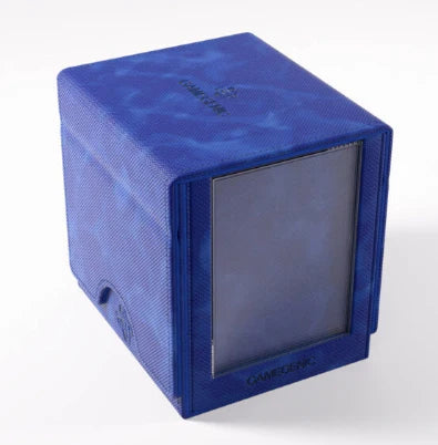 Blue SideKick PRO 100+ XL Convertible Deck Box for Magic card storage, Commander and premium card compatible.