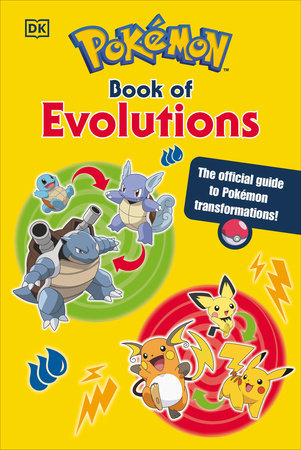 Pokémon Book of Evolutions cover featuring Blastoise, Wartortle, Squirtle, Raichu, and Pichu evolutions.