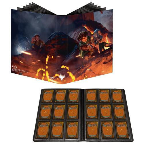 Lord of the Rings Tales of Middle Earth 4-pocket binder for Magic: The Gathering card storage.