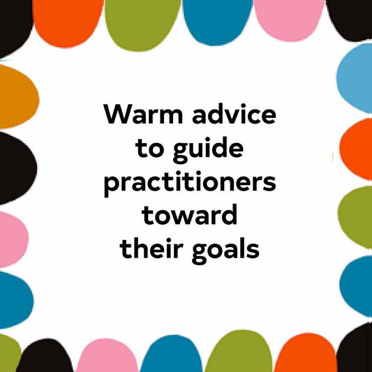 The Live Your Values Deck with centered text and colorful surrounding shapes.