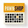 Pawn Shop Chess magnetic chess board featuring piece icons on a yellow and white background.