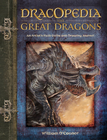 Dracopedia the Great Dragons book cover showing a roaring dragon and ornate title text.