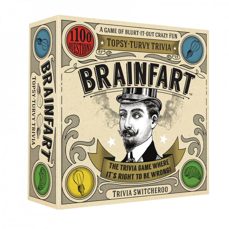 Box of Brainfart party trivia game.