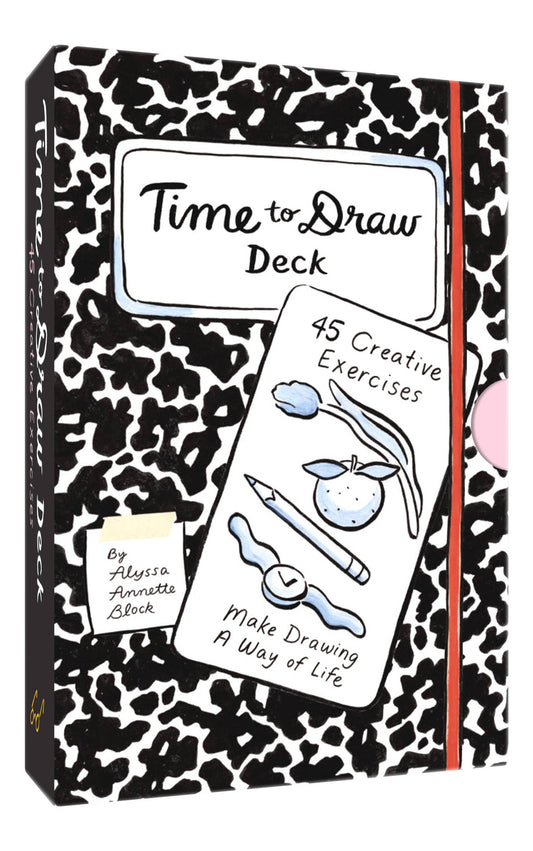 Time to Draw Deck box containing creative drawing exercises and prompts.