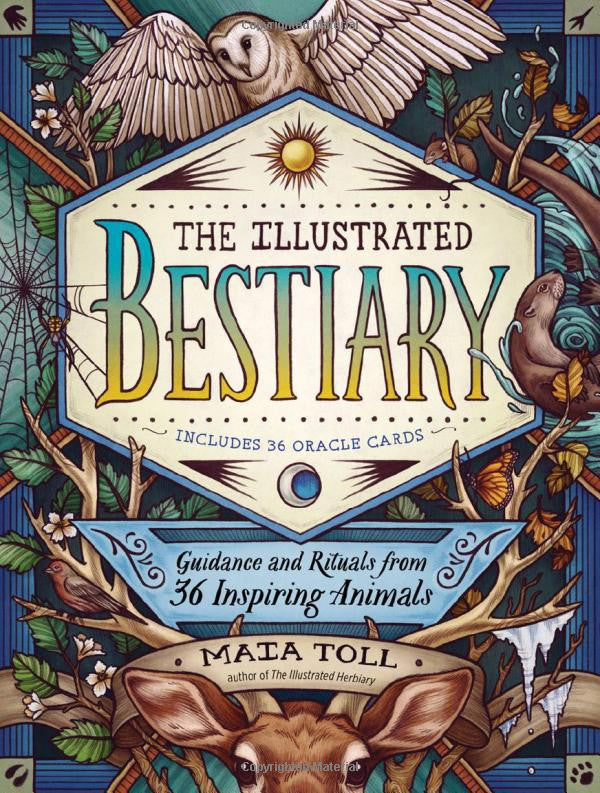The Illustrated Bestiary Collectible Box Set with 36 animal guidance and ritual cards.