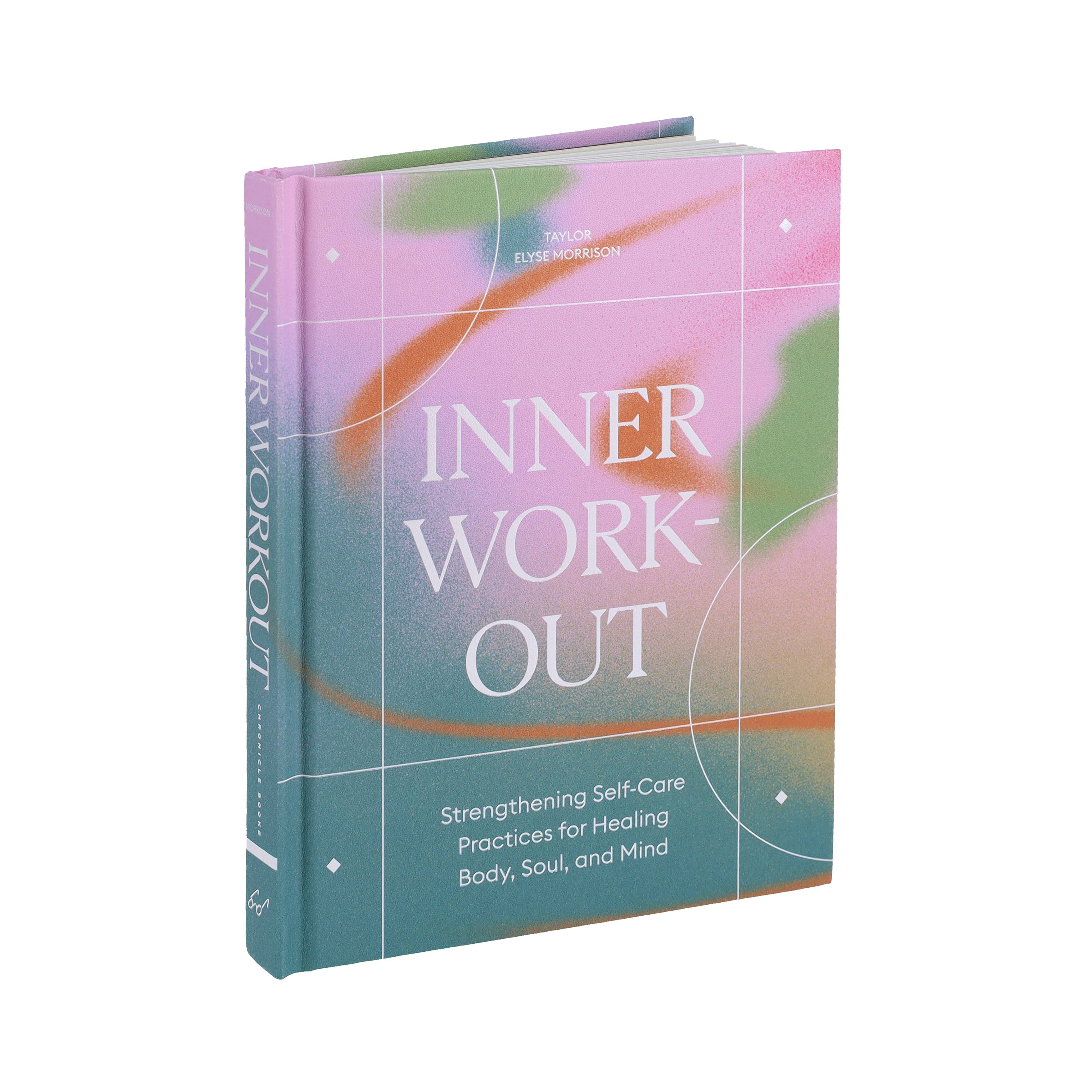 Inner Workout book about wellness and self-care for body, mind, and soul with a pastel-colored cover.