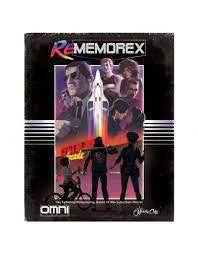 Rememorex tabletop RPG box featuring neon colors and 80s-inspired characters on the cover.