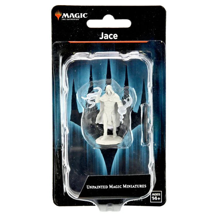 MTG Unpainted Minis Jace Wave 14 figure in plastic packaging with branded top, ready to paint.