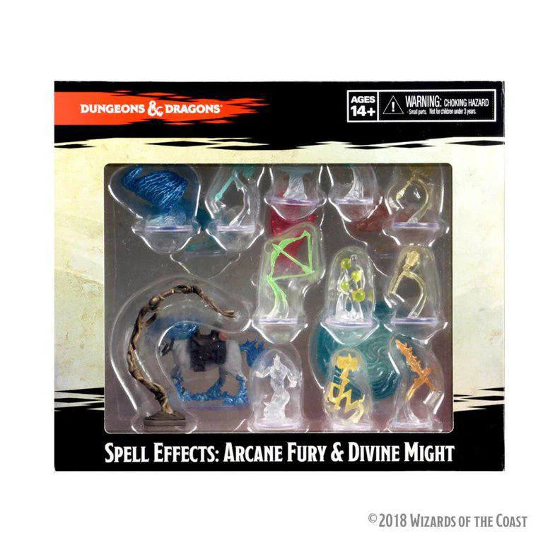 Boxed set of pre-painted D&D miniatures, Spell Effects: Arcane Fury & Divine Might.