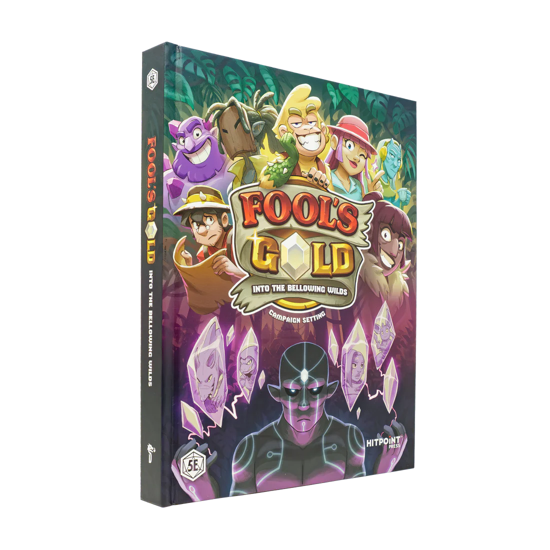 Fool’s Gold: Into the Bellowing Wilds Campaign Setting box cover for Dungeons & Dragons 5E.