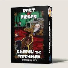 Rest in Pieces Expansion: Charon the Ferryman deck with cartoon characters on a red river.