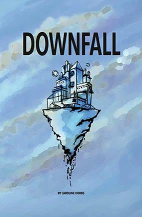 Downfall tabletop RPG accessory featuring a house on a floating rocky island.