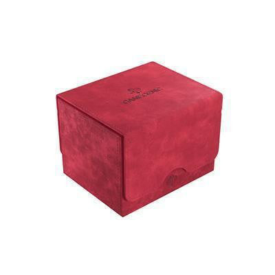 Red Sidekick 100+ XL Deckbox by Gamegenic with textured surface, flap closure, and logo on the top.