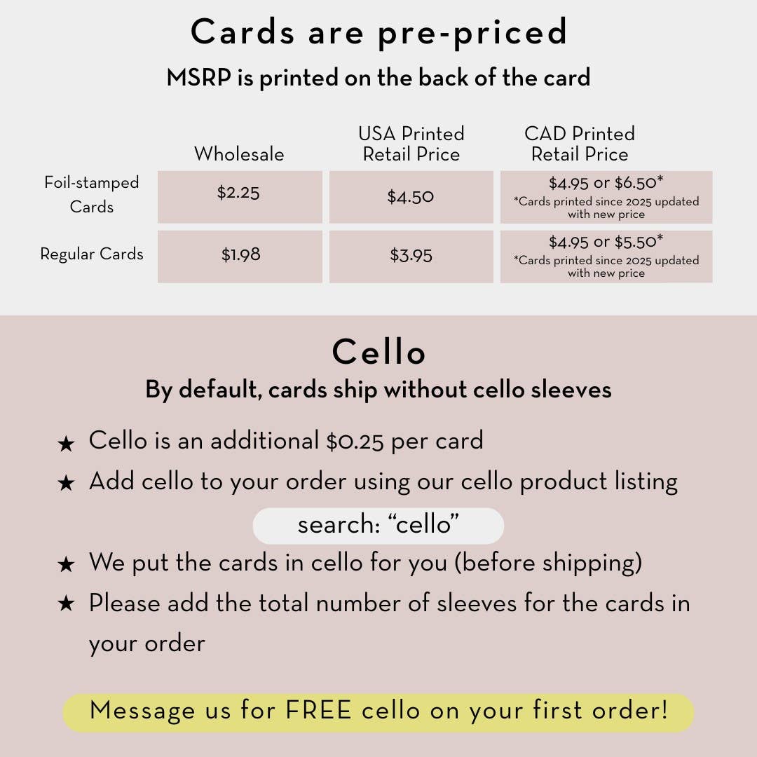 Cats Christmas Mischief Holiday Card, pre-priced, gold foil, recycled paper chart info, free cello on first order.