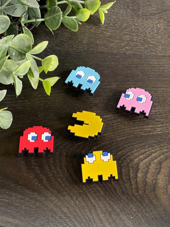 Five 8-Bit Charm Pack A charms displayed together.