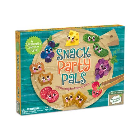 Snack Party Pals preschool memory-matching board game.