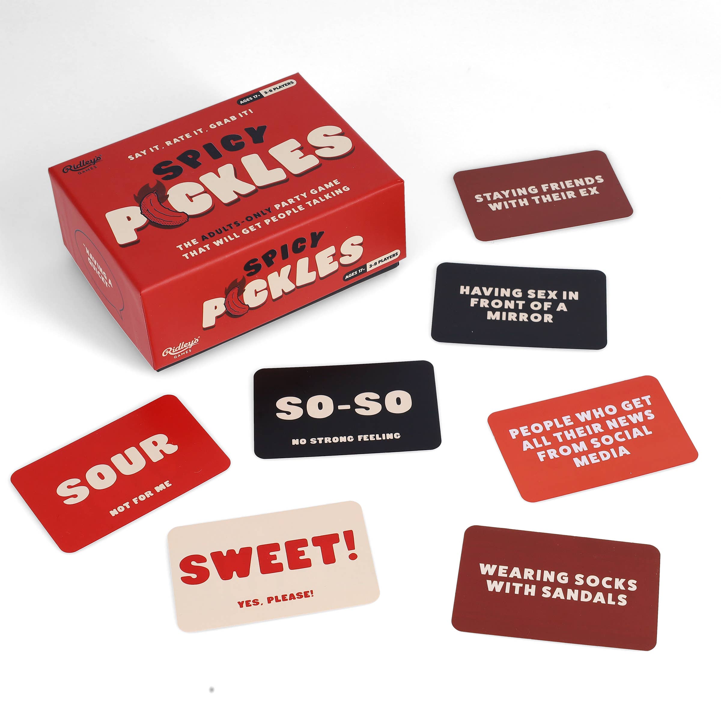 Spicy Pickles party card game for friends.