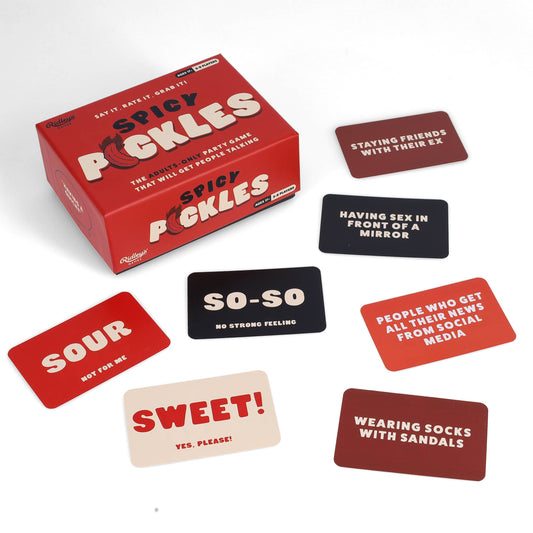 Spicy Pickles party card game for friends.