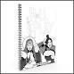 Roll & Play The Players Notebook, spiral-bound with black and white cover showing two surprised diners at a table.