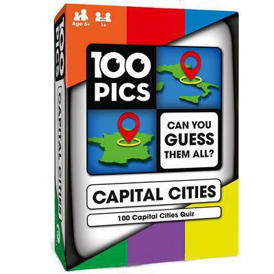 100 PICS Capital Cities quiz game for learning geography and vocabulary skills.