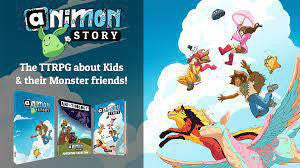 Animon Story: Slipcase Bundle tabletop RPG featuring kids and monsters.