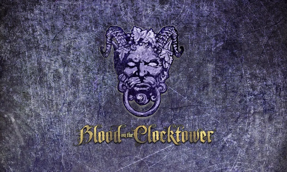 Blood on the Clocktower Bloody Sunday at Gamelandia (Nov 29) ticket logo with a ram-headed door knocker illustration.