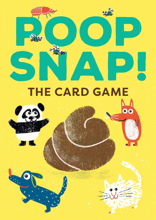 Poop Snap game cover featuring cartoon animals and poop graphic.