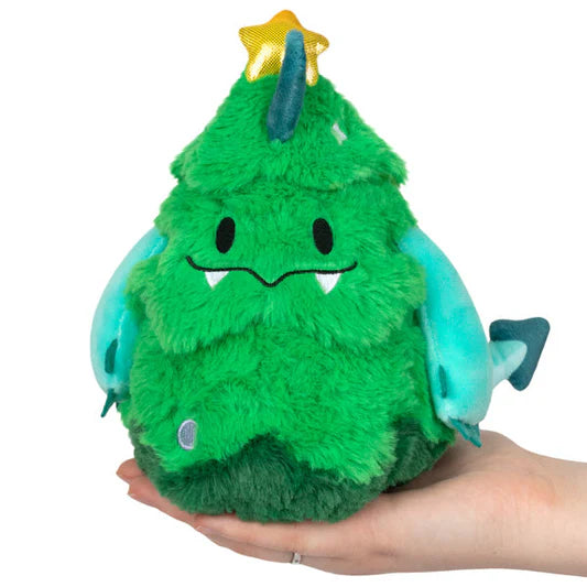 5 Alter Ego Christmas Tree plush with a star, blue fins, and face held in a hand.