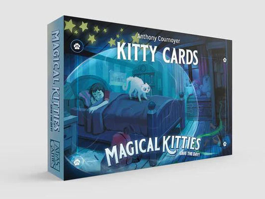 Magical Kitties Save the Day Kitty Cards showing Talent, Flaw, and Magical Power cards.