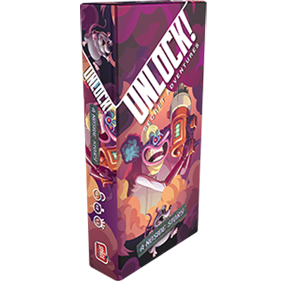 Unlock A Noside Story cooperative card game box featuring cartoon characters and title on the front.
