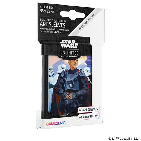 Star Wars Unlimited Shadows of the Galaxy card sleeves, compatible with standard-sized gaming cards.